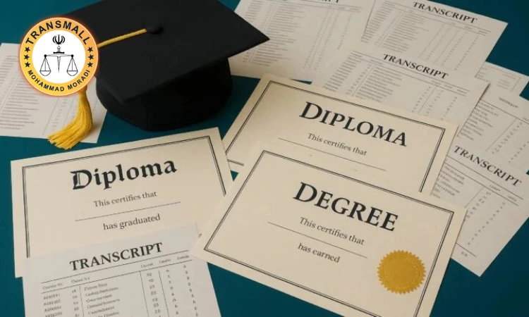 ترجمه رسمی دانشنامه (۴۸ ساعته + ارسال رایگان) آنلاین و فوری