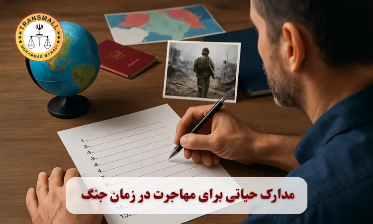 راهنمای کامل مهاجرت در زمان جنگ: مدارک، مراحل و چالشهای ترجمه رسمی راهنمای کامل مهاجرت در زمان جنگ: مدارک، مراحل و چالشهای ترجمه رسمی